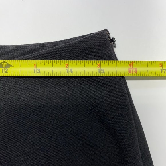 CASLON Black Flat Front High Rise Wide Leg Pants 6 - Picture 11 of 16